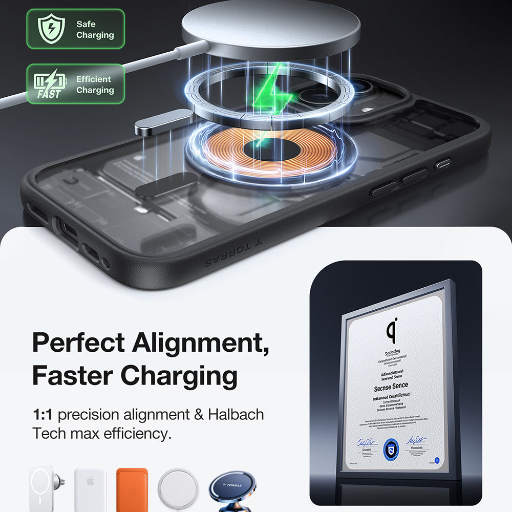Futrola MagSafe za Apple iPhone 17, Torras, Guardian, Crna