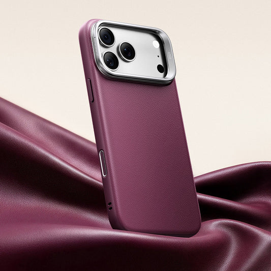 MagSafe futrola za Apple iPhone 18 Pro / 17 Pro, ESR, Atelier s postoljem, Tamno Satenasta Vinska