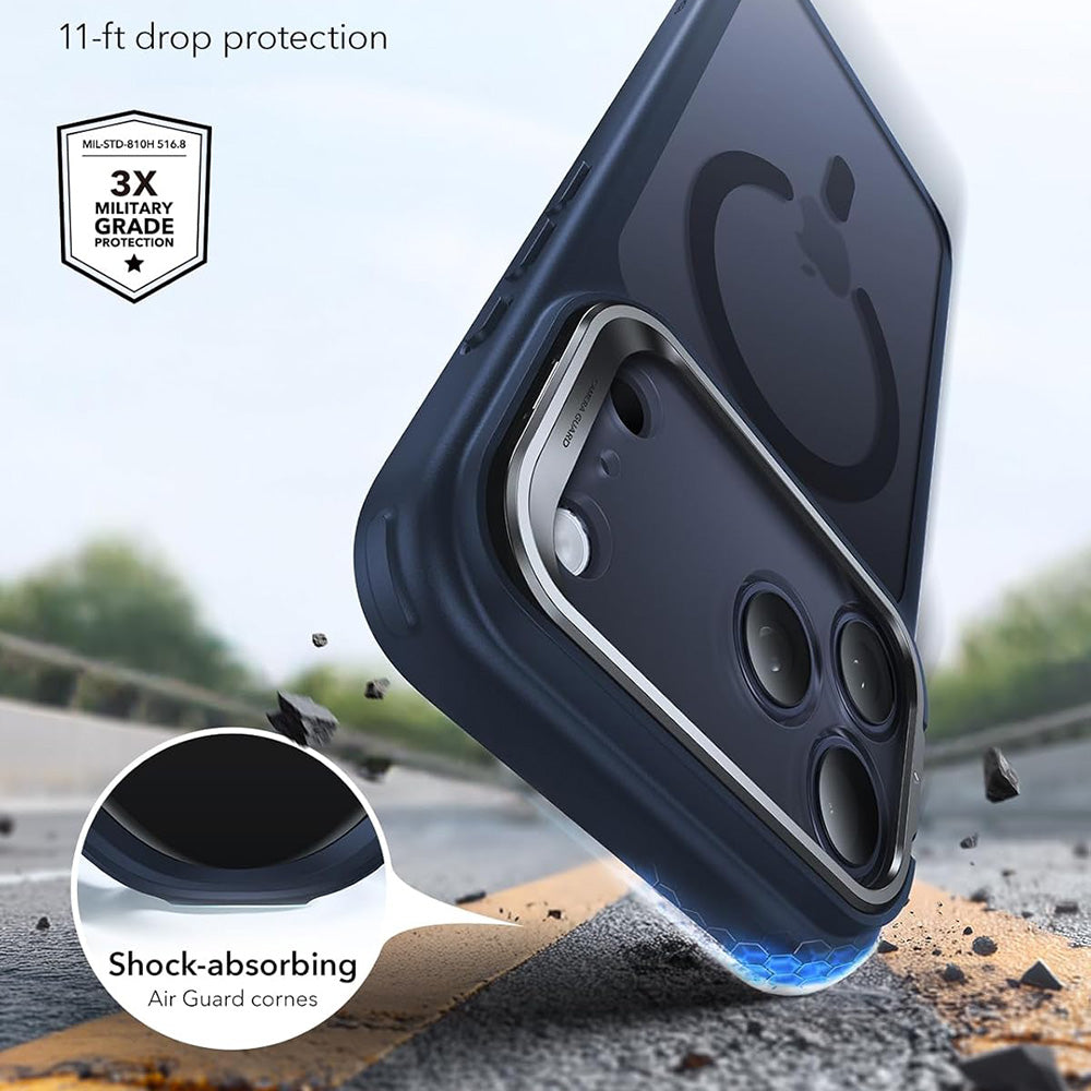 MagSafe futrola za Apple iPhone 18 Pro / 17 Pro, ESR, Classic Hybrid Kickstand, Plava Satinirana