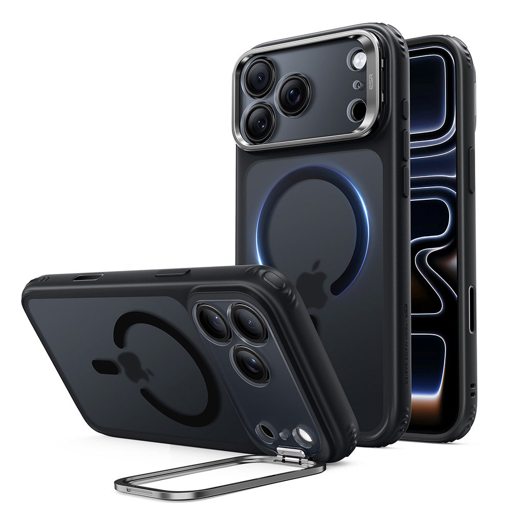 MagSafe futrola za Apple iPhone 18 Pro / 17 Pro, ESR, Classic Hybrid Kickstand, Crna Satinirana
