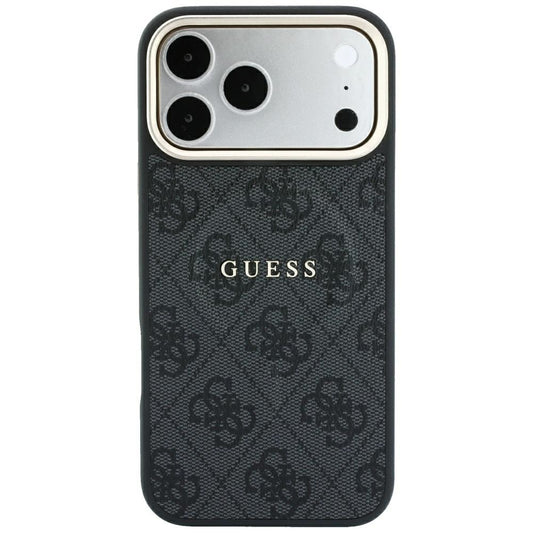 MagSafe maska za Apple iPhone 18 Pro / 17 Pro, Guess, 4G Embossed Classic, Crna