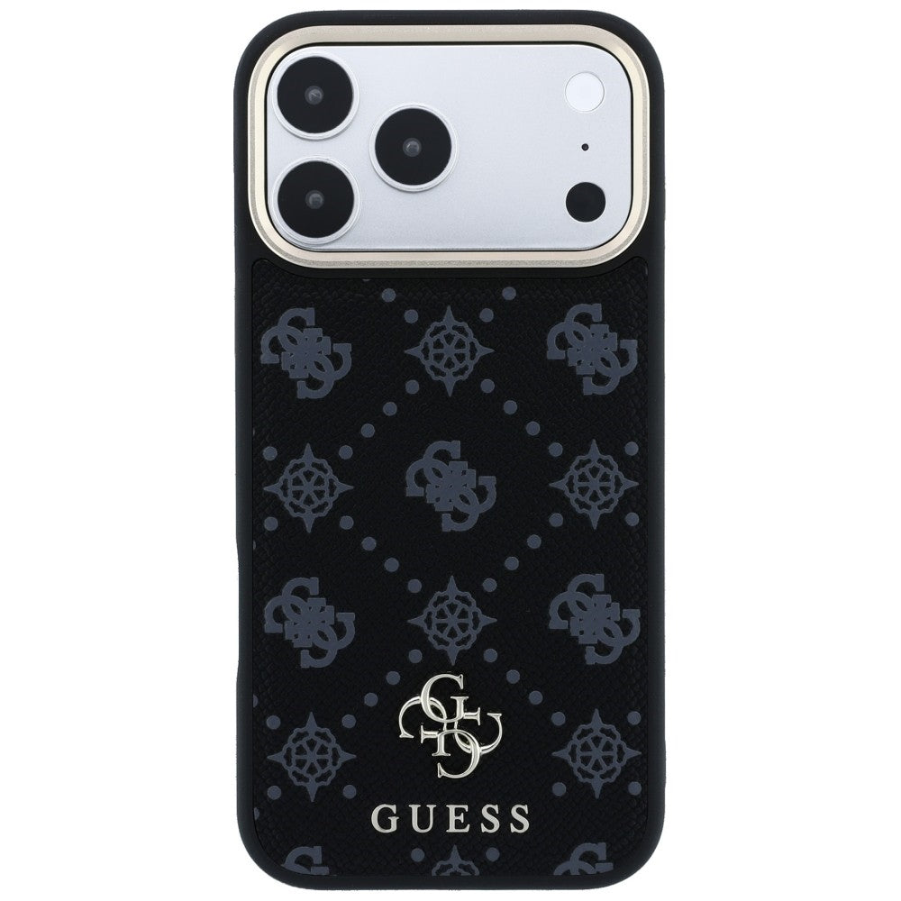 MagSafe maska za Apple iPhone 18 Pro / 17 Pro, Guess, Peony 4G Small Logo, Crna