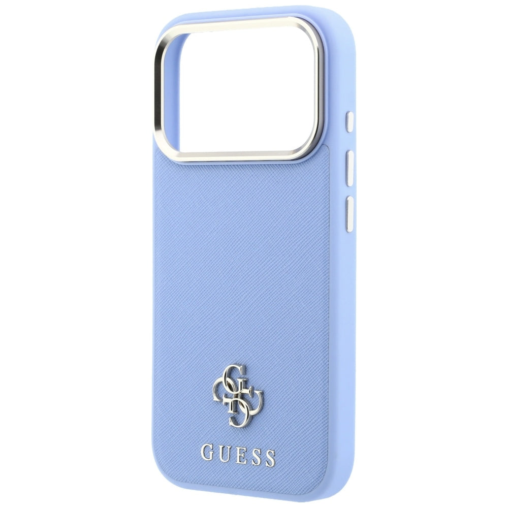 MagSafe futrola za Apple iPhone 18 Pro / 17 Pro, Guess, Saffiano Small 4G Classic, Plava