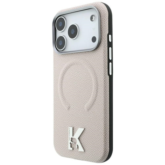 MagSafe futrola za Apple iPhone 18 Pro / 17 Pro, Karl Lagerfeld, Grained Embossed Ring, Bež