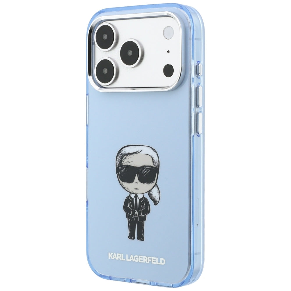 MagSafe maska za Apple iPhone 18 Pro / 17 Pro, Karl Lagerfeld, HC IML Ikonik Sketch Print, Plava