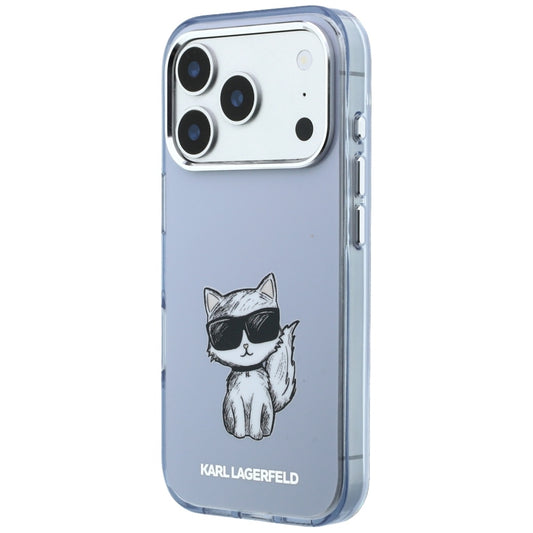 MagSafe maska za Apple iPhone 18 Pro / 17 Pro, Karl Lagerfeld, IML Choupette Body Sketch Print, Plava