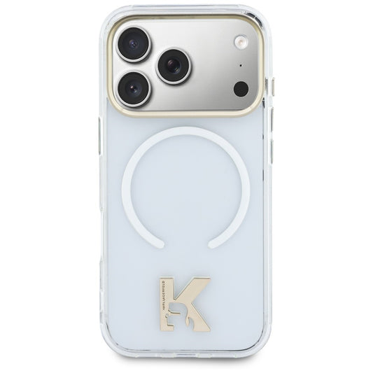 MagSafe maska za Apple iPhone 18 Pro / 17 Pro, Karl Lagerfeld, IML Karl Head Logo, prozirna