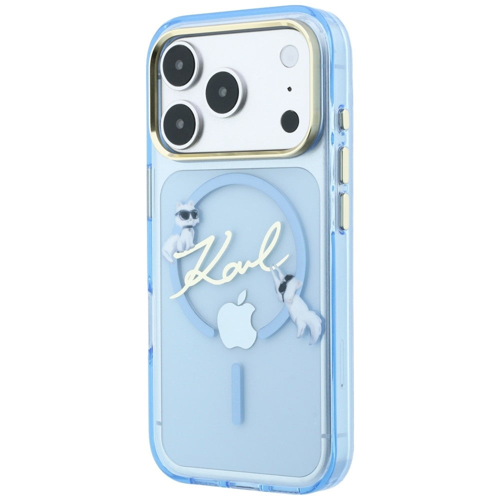MagSafe maska za Apple iPhone 18 Pro / 17 Pro, Karl Lagerfeld, IML Karl Script Logo, Plava