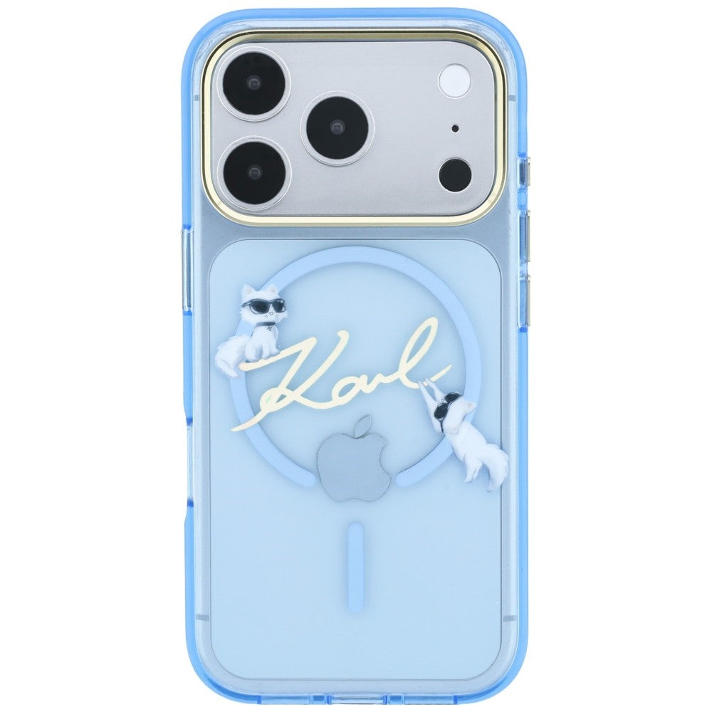 MagSafe maska za Apple iPhone 18 Pro / 17 Pro, Karl Lagerfeld, IML Karl Script Logo, Plava