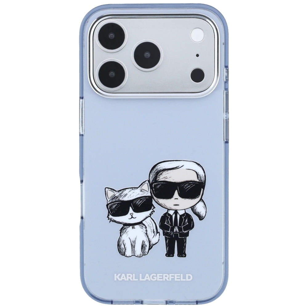 MagSafe futrola za Apple iPhone 18 Pro / 17 Pro, Karl Lagerfeld, IML KC Bodies Sketch Print, Plava