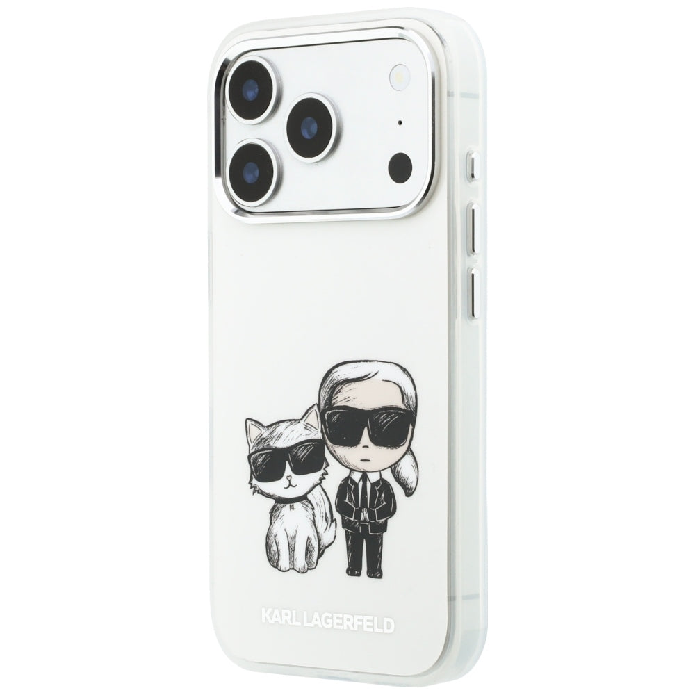 MagSafe maska za Apple iPhone 18 Pro / 17 Pro, Karl Lagerfeld, IML KC Bodies Sketch Print, Bež