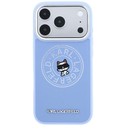 MagSafe maska za Apple iPhone 18 Pro / 17 Pro, Karl Lagerfeld, Point and Choupette Sketch, plava