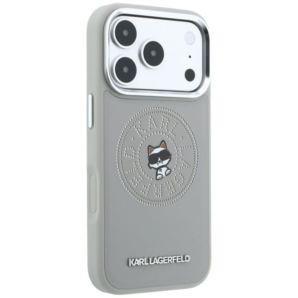 MagSafe futrola za Apple iPhone 18 Pro / 17 Pro, Karl Lagerfeld, Point and Choupette Sketch, Siva