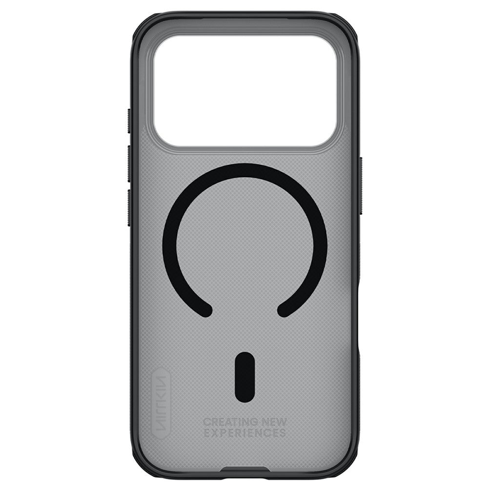 MagSafe futrola za Apple iPhone 18 Pro / 17 Pro, Nillkin, Super Shield Pro, Crna Prozirna Satenska