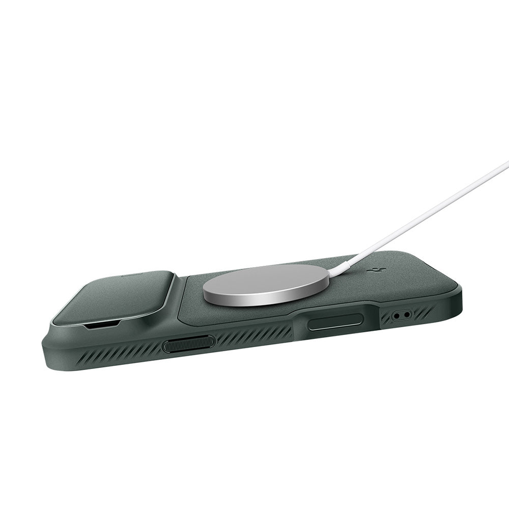 MagSafe maska za Apple iPhone 18 Pro / 17 Pro, Spigen, Optik Armor, Zelena ACS09954