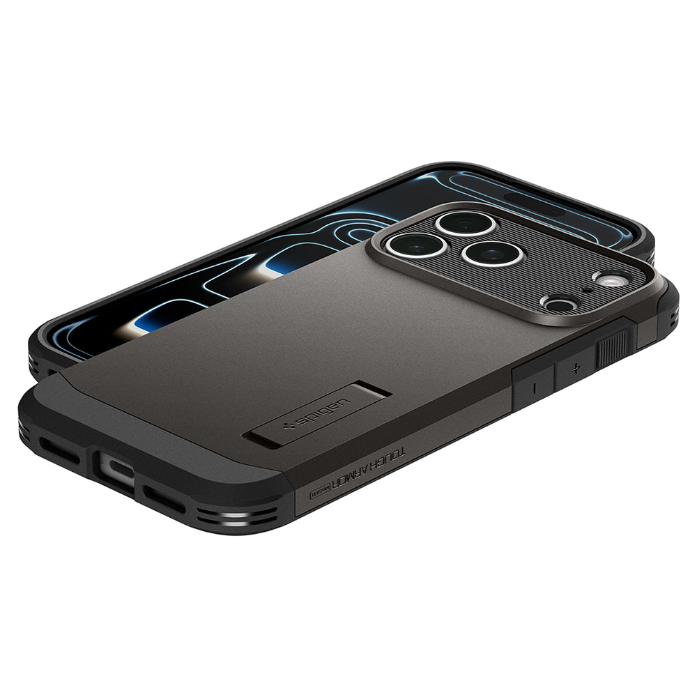 MagSafe futrola za Apple iPhone 18 Pro / 17 Pro, Spigen, Tough Armor T, Siva ACS12174
