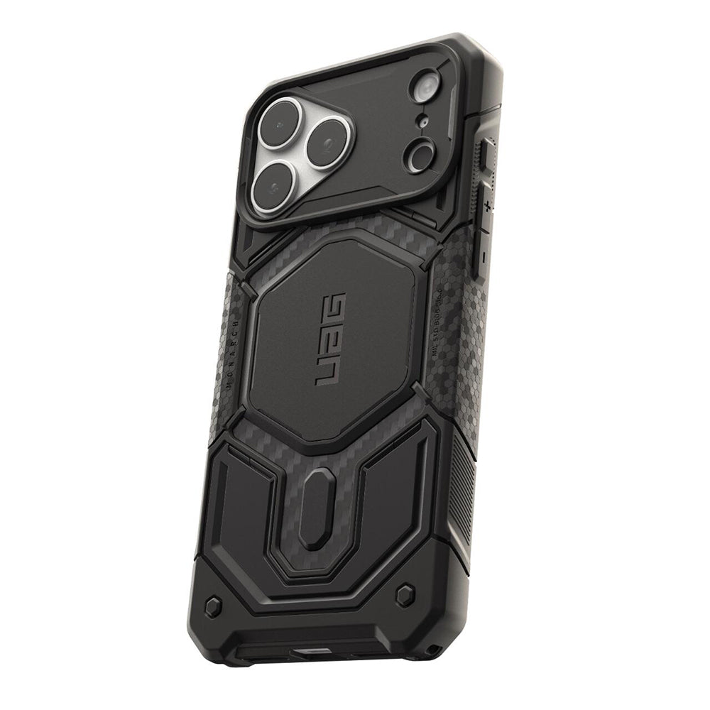 MagSafe futrola za Apple iPhone 18 Pro / 17 Pro, Urban Armor Gear, Monarch Pro Carbon, Crna