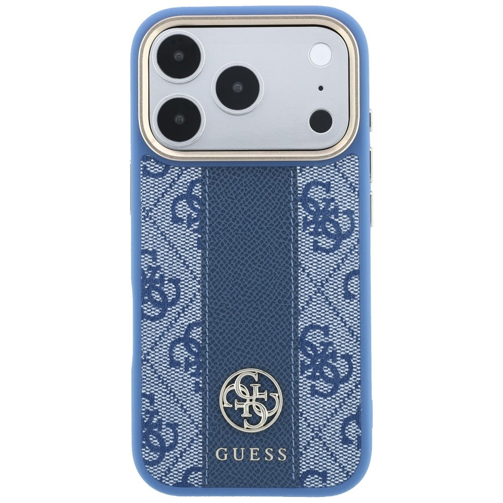 MagSafe futrola za Apple iPhone 18 Pro Max / 17 Pro Max, Guess, 4G Stripe Round Classic Logo, Plava