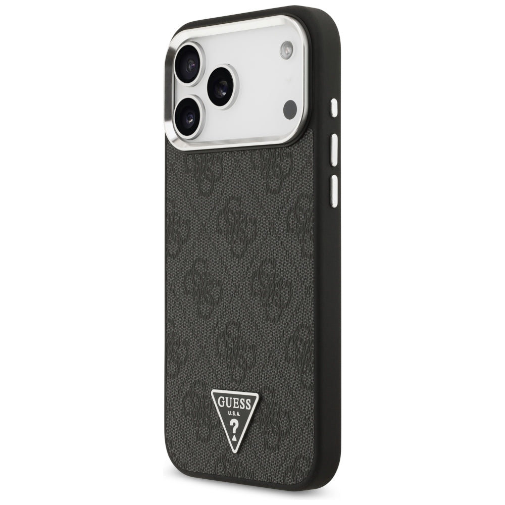 MagSafe maska za Apple iPhone 18 Pro Max / 17 Pro Max, Guess, 4G Triangle Logo, Crna