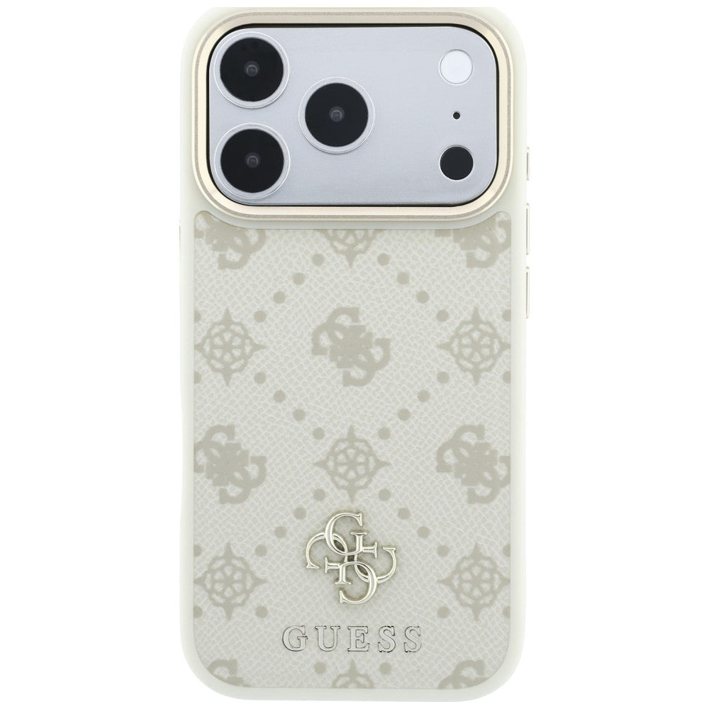 MagSafe maska za Apple iPhone 18 Pro Max / 17 Pro Max, Guess, Peony 4G Small Logo, Bež