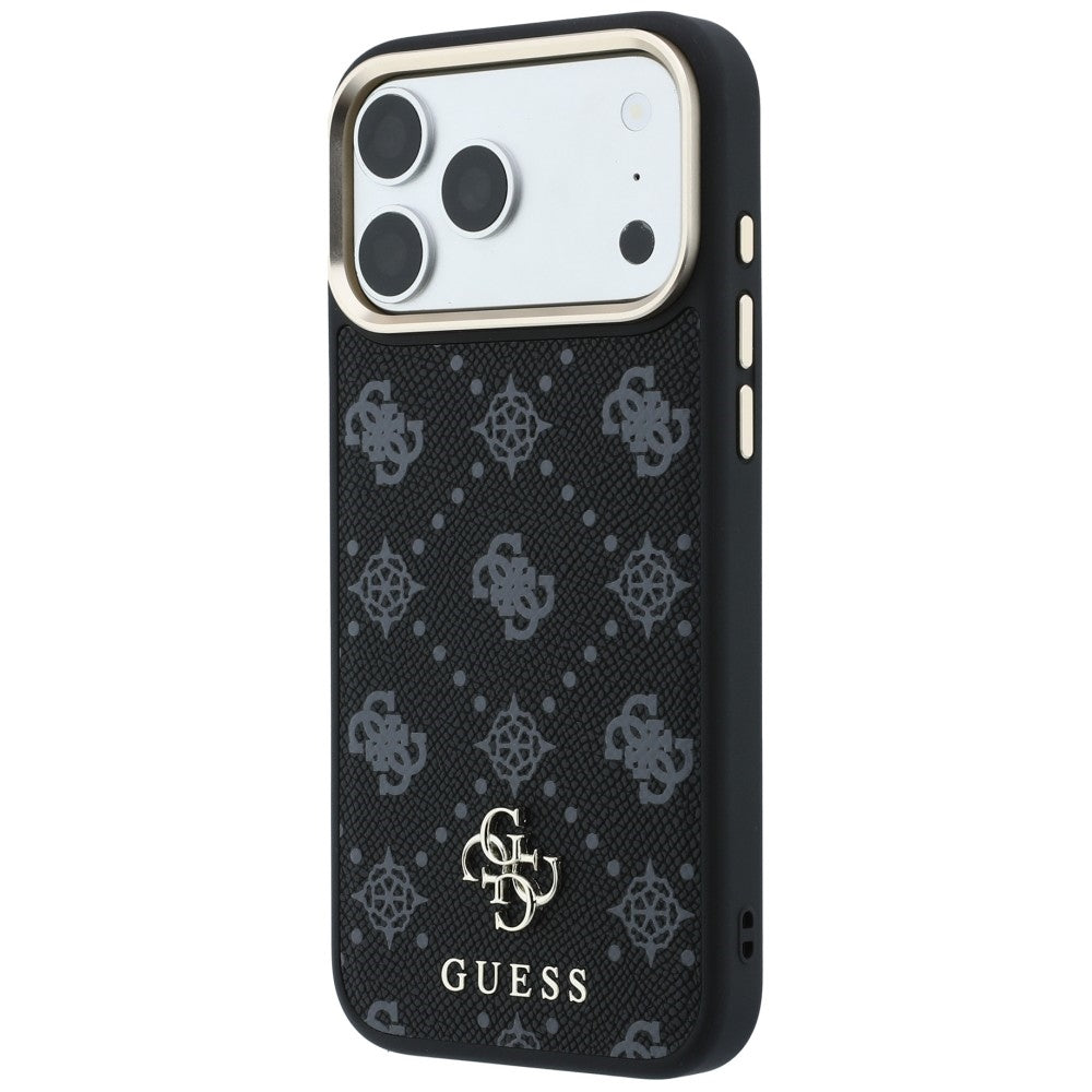 MagSafe futrola za Apple iPhone 18 Pro Max / 17 Pro Max, Guess, Peony 4G Small Logo, Crna