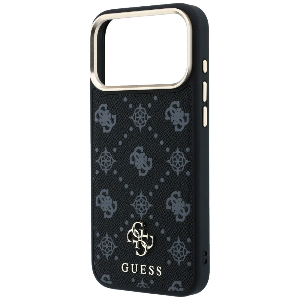 MagSafe futrola za Apple iPhone 18 Pro Max / 17 Pro Max, Guess, Peony 4G Small Logo, Crna