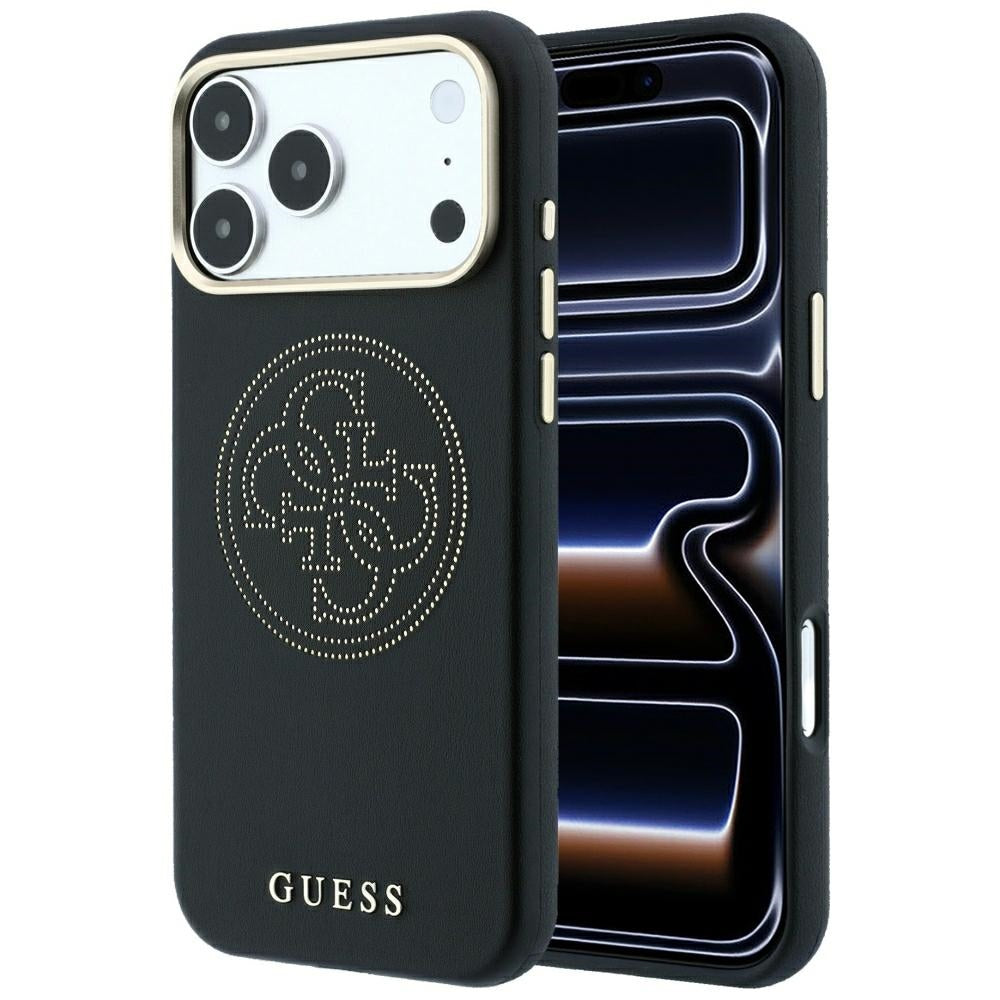 MagSafe futrola za Apple iPhone 18 Pro Max / 17 Pro Max, Guess, Perforated 4G, Crna