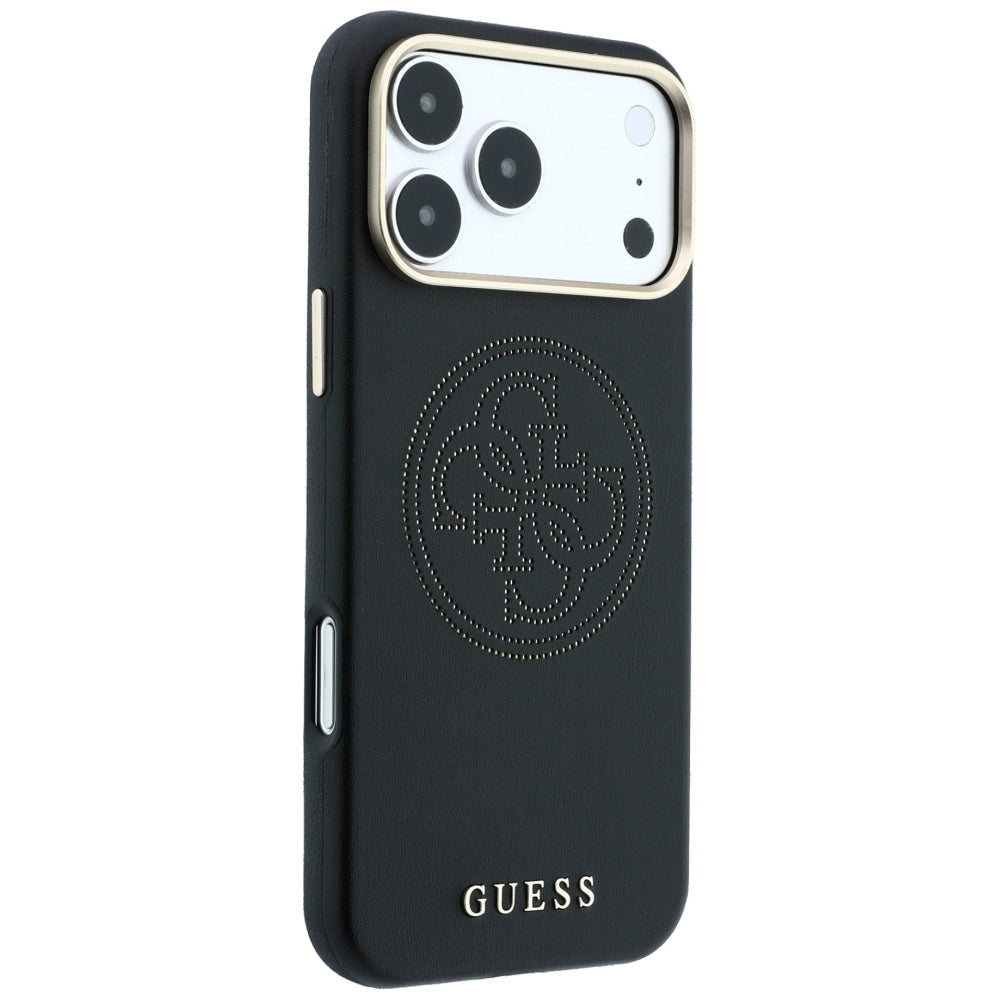 MagSafe futrola za Apple iPhone 18 Pro Max / 17 Pro Max, Guess, Perforated 4G, Crna