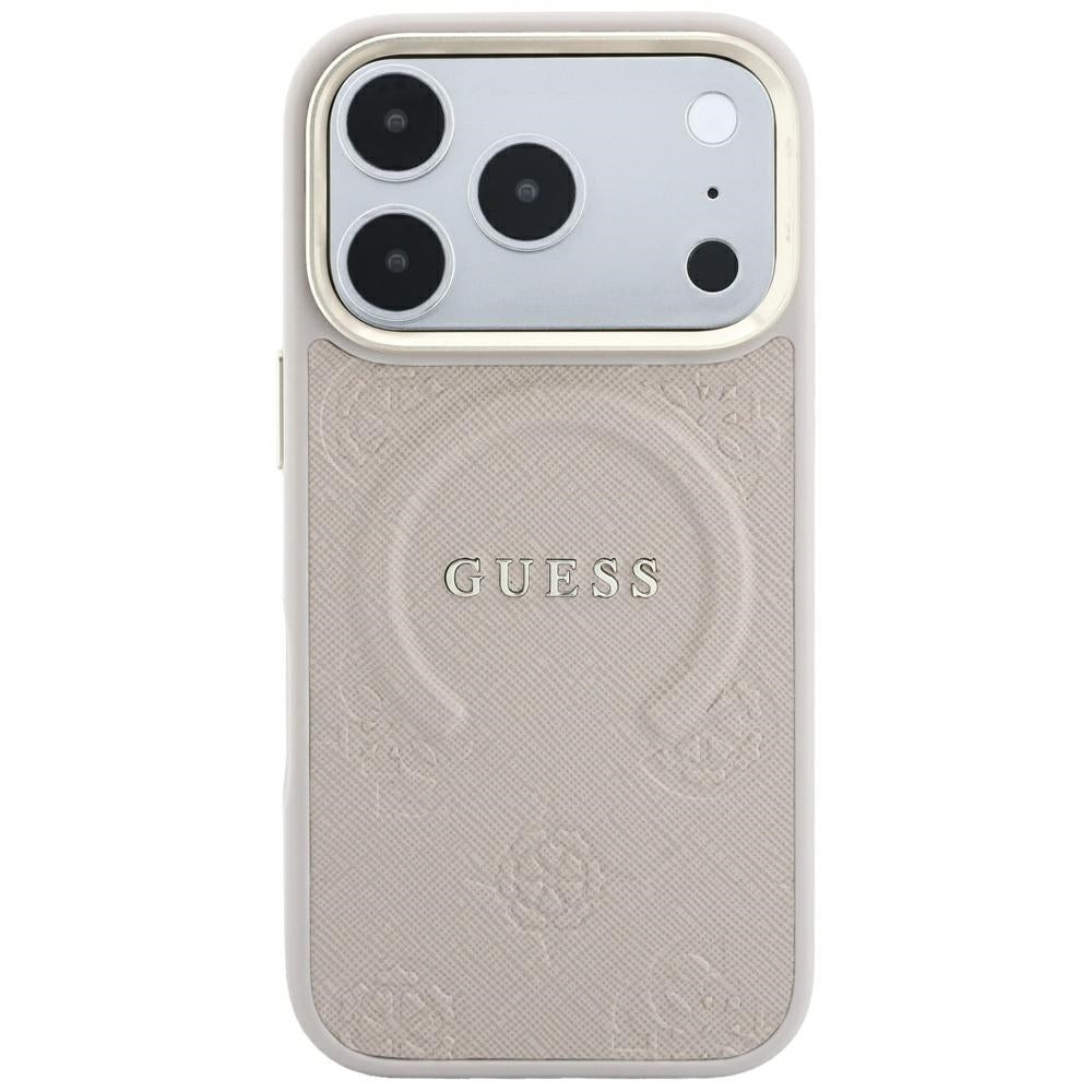 MagSafe futrola za Apple iPhone 18 Pro Max / 17 Pro Max, Guess, Saffiano Peony Ring, Roza