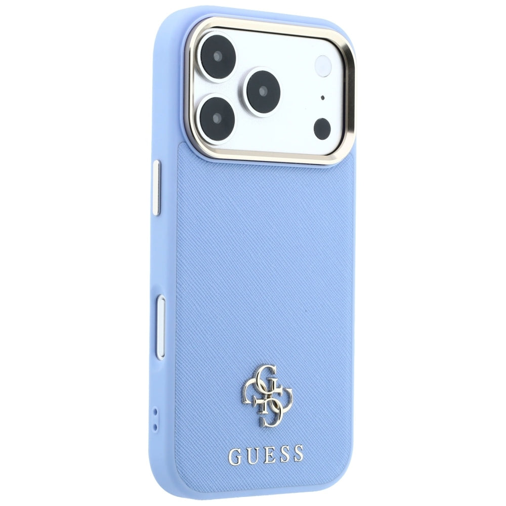 MagSafe futrola za Apple iPhone 18 Pro Max / 17 Pro Max, Guess, Saffiano Small 4G Classic, Plava