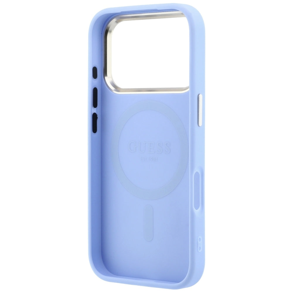 MagSafe futrola za Apple iPhone 18 Pro Max / 17 Pro Max, Guess, Saffiano Small 4G Classic, Plava