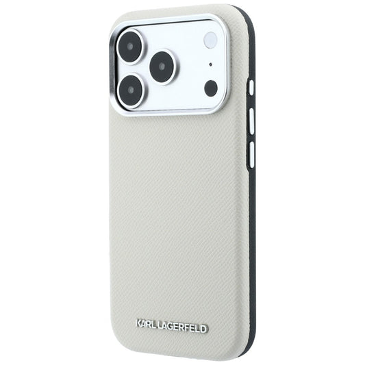 MagSafe maska za Apple iPhone 18 Pro Max / 17 Pro Max, Karl Lagerfeld, Grained Elongated Logo, Bež