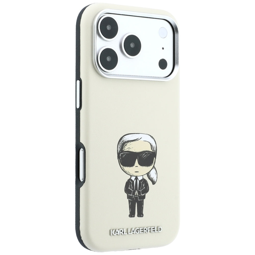 MagSafe maska za Apple iPhone 18 Pro Max / 17 Pro Max, Karl Lagerfeld, Ikonik Sketch, Bež