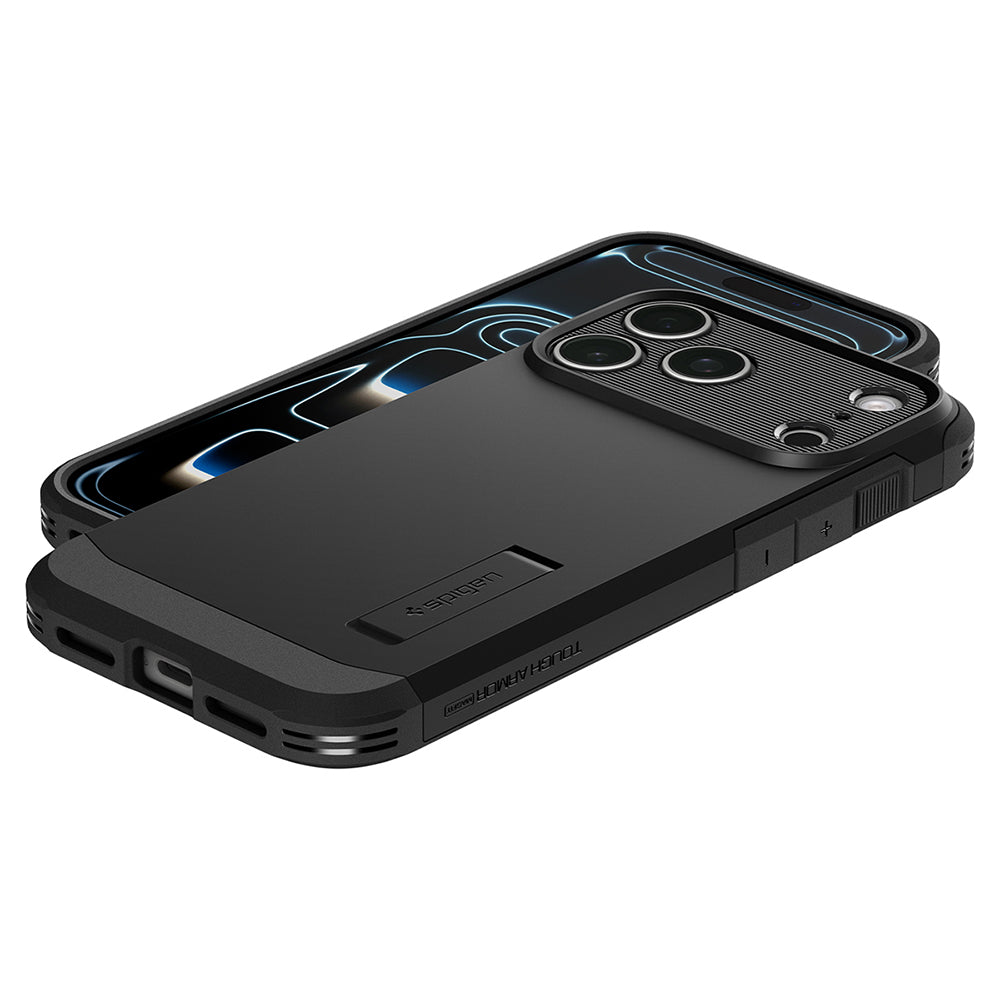 MagSafe futrola za Apple iPhone 18 Pro Max / 17 Pro Max, Spigen, Tough Armor T, Crna ACS12136