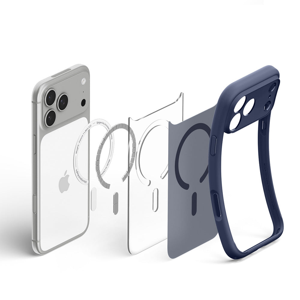 MagSafe futrola za Apple iPhone 18 Pro Max / 17 Pro Max, Spigen, Ultra Hybrid, Matirano Plava ACS11918