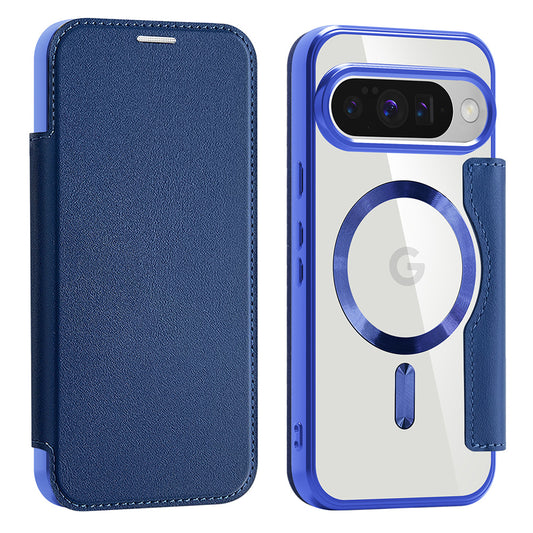 MagSafe futrola za Google Pixel 10 Pro / 10, Techsuit, SmartMag Book, Plava
