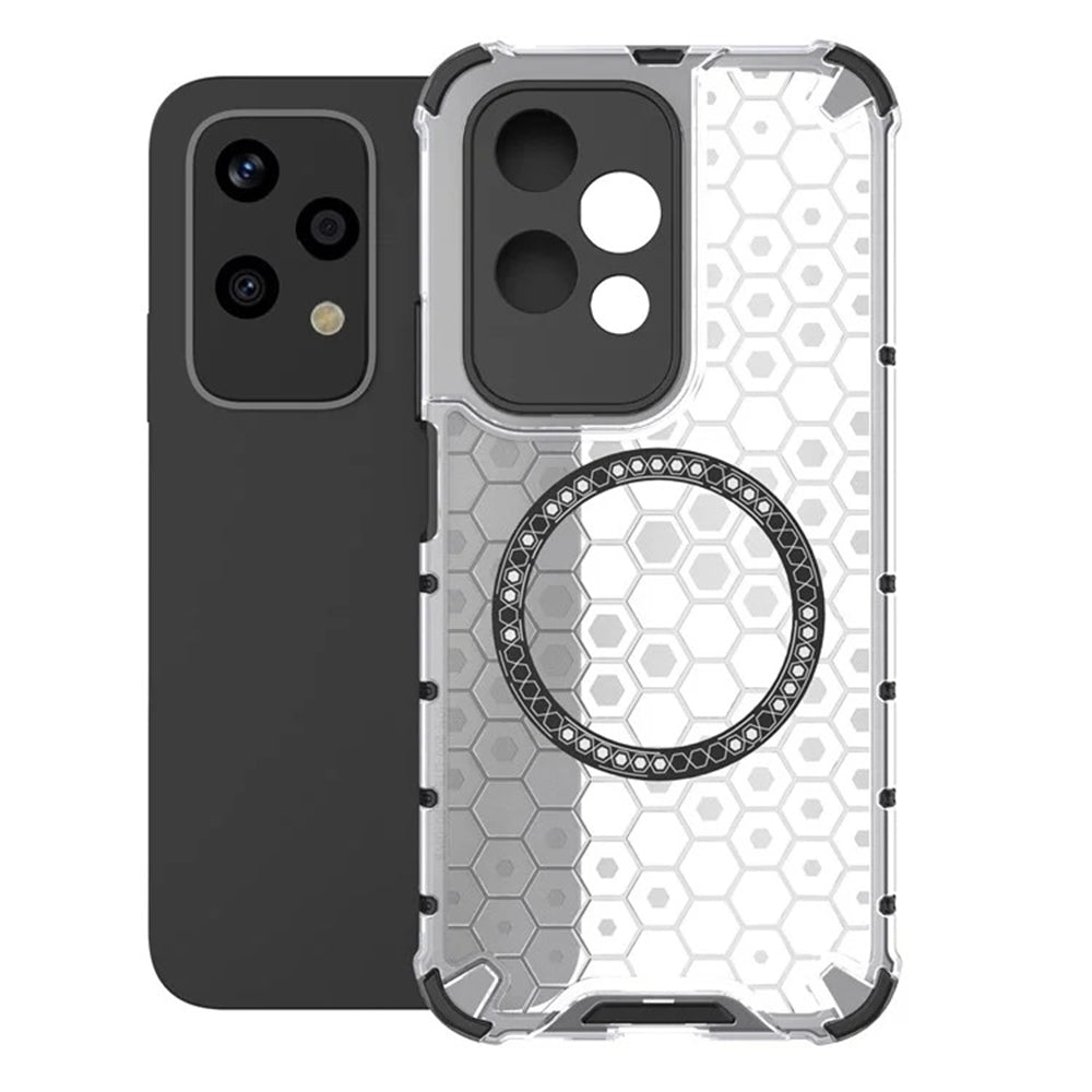 MagSafe futrola za Honor 200 Lite, Techsuit, HoneyComb Shield, Bijela