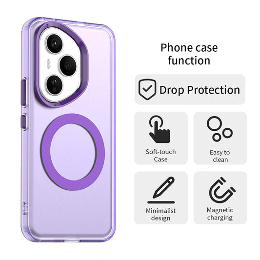 MagSafe futrola za Honor 400 Pro, Techsuit, CandyCase, Ljubičasta