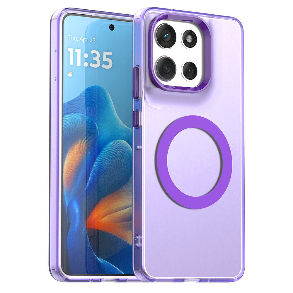 MagSafe futrola za Motorola Moto G86, Techsuit, CandyCase, Ljubičasta