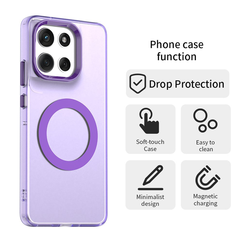 MagSafe futrola za Motorola Moto G86, Techsuit, CandyCase, Ljubičasta