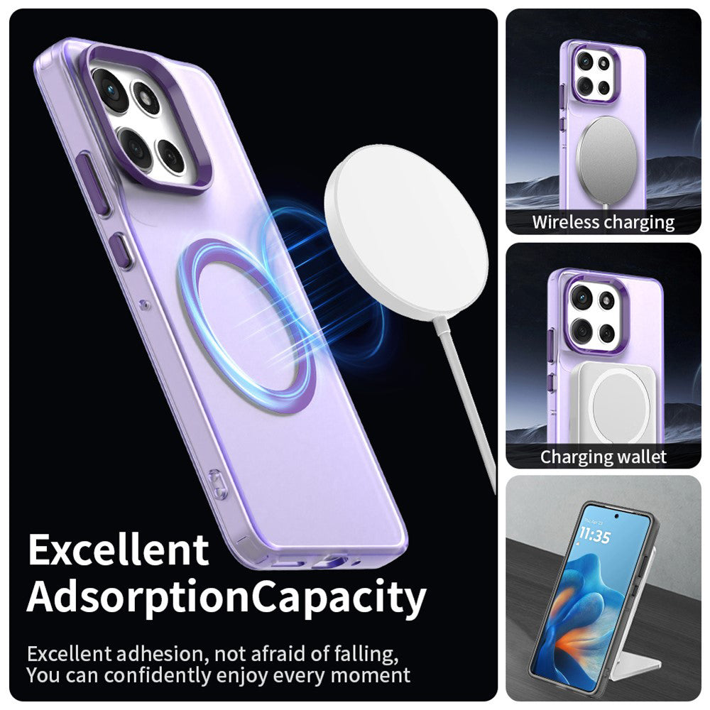 MagSafe futrola za Motorola Moto G86, Techsuit, CandyCase, Ljubičasta