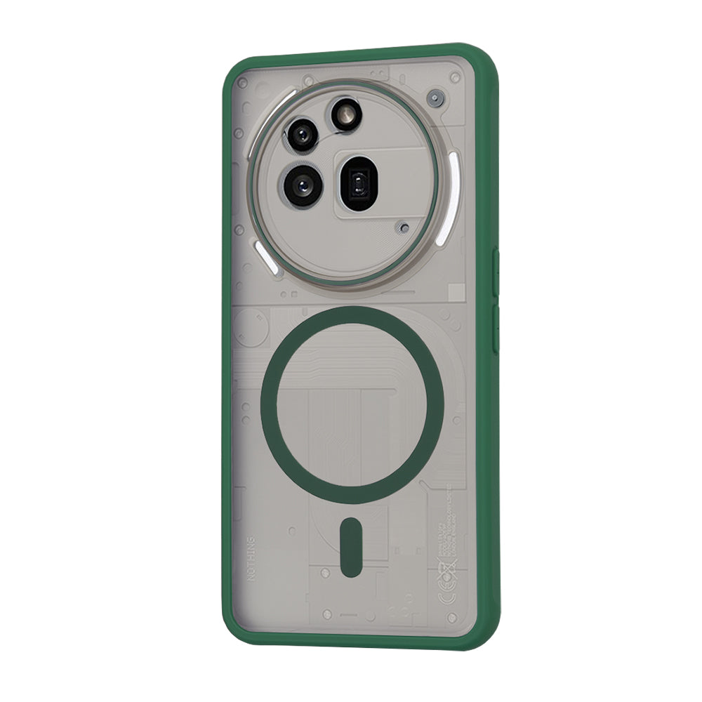 MagSafe futrola za Nothing Phone (3a) Pro, Techsuit, HaloFrost, Zelena