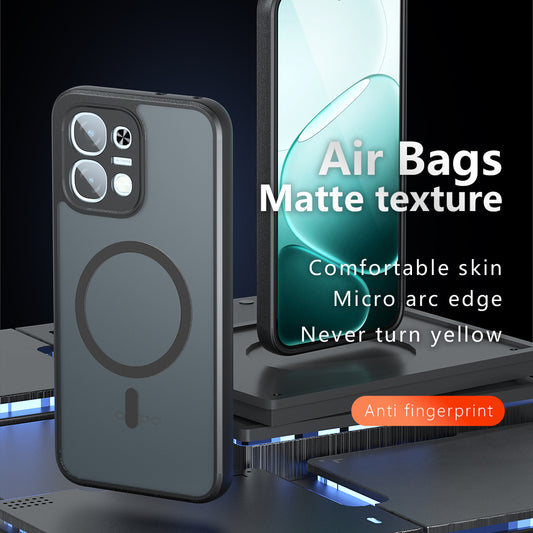 MagSafe futrola za Oppo A6 4G, Techsuit, PureFrost, Crna Satenska
