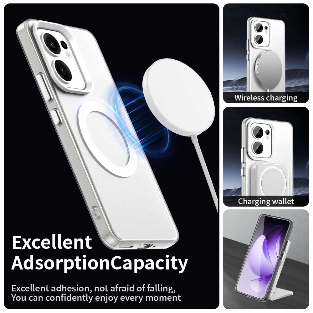 MagSafe futrola za Oppo Reno13 FS 5G / Reno13 F 4G / Reno13 F, Techsuit, CandyCase, Bijela