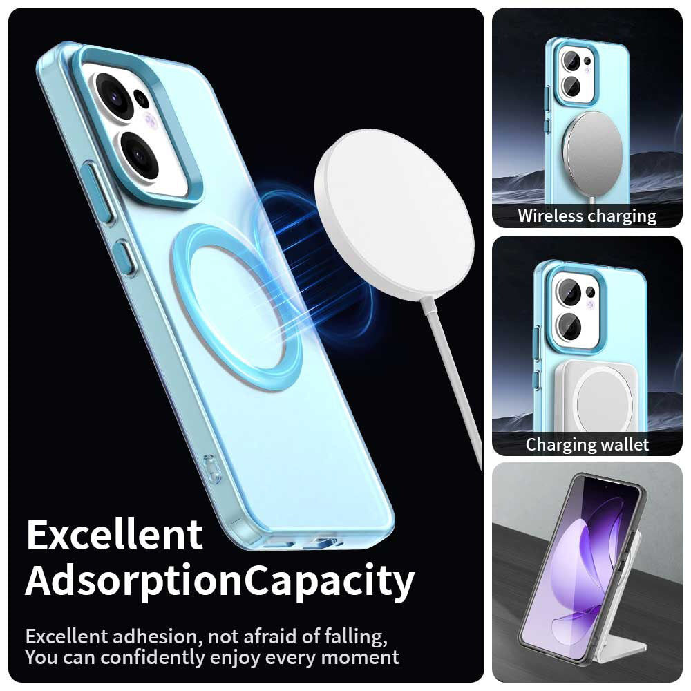 MagSafe futrola za Oppo Reno13 FS 5G / Reno13 F 4G / Reno13 F, Techsuit, CandyCase, Plava