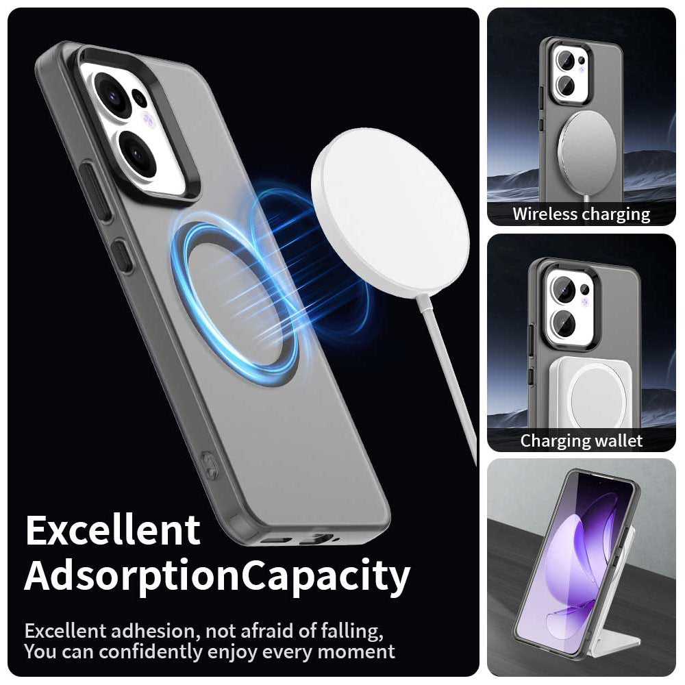 MagSafe futrola za Oppo Reno13 FS 5G / Reno13 F 4G / Reno13 F, Techsuit, CandyCase, Crna
