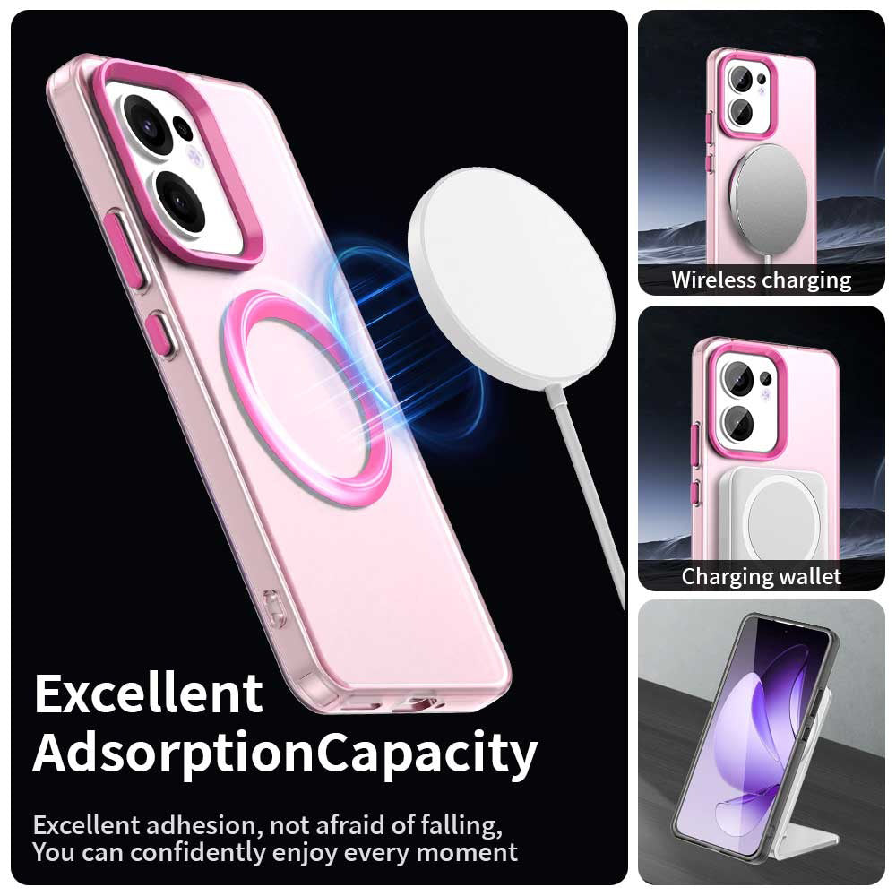MagSafe futrola za Oppo Reno13 FS 5G / Reno13 F 4G / Reno13 F, Techsuit, CandyCase, Roza