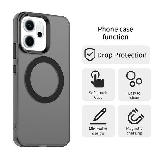 MagSafe futrola za Oppo Reno16 F / Reno16 FS, Techsuit, CandyCase, Crna