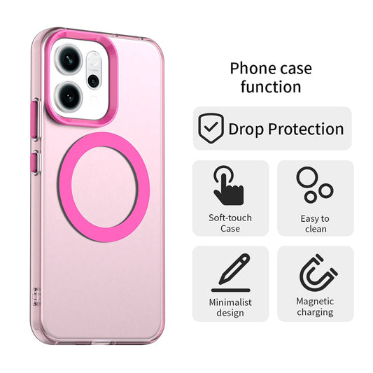 MagSafe futrola za Oppo Reno16 F / Reno16 FS, Techsuit, CandyCase, Roza