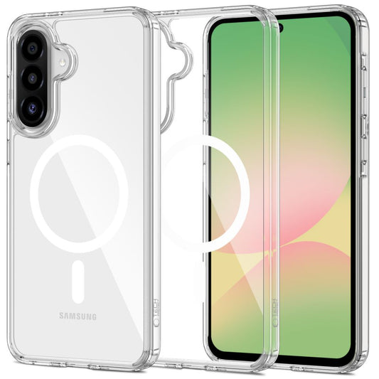 Futrola MagSafe za Samsung Galaxy A36 A366, Tech-Protect, Flexair Hybrid, Prozirna